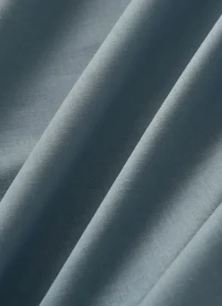 Best Bouchara DRAP HOUSSE UNI EN COTON GRAND BONNET 32CM BLEU ORAGE