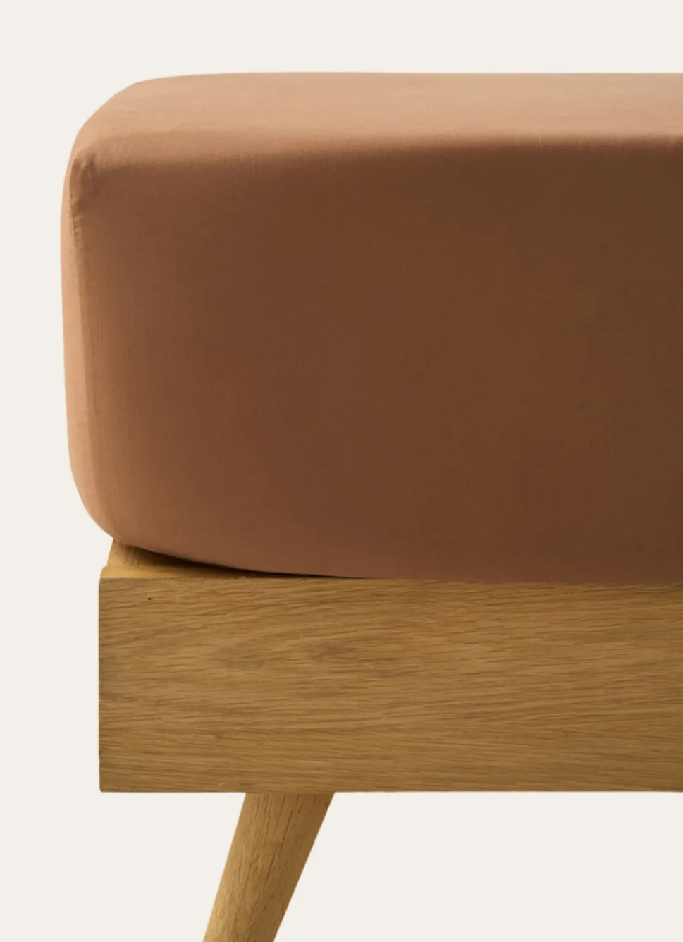 Outlet Bouchara DRAP HOUSSE UNI EN COTON LAVÉ BIO BAMBI