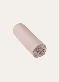 Best Bouchara DRAP HOUSSE UNI EN COTON GRAND BONNET 32CM TAUPE CLAIR