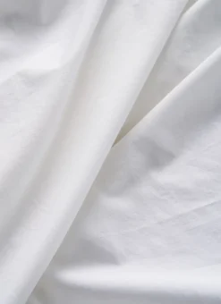 Discount Bouchara DRAP HOUSSE UNI EN COTON LAVÉ BIO BLANC