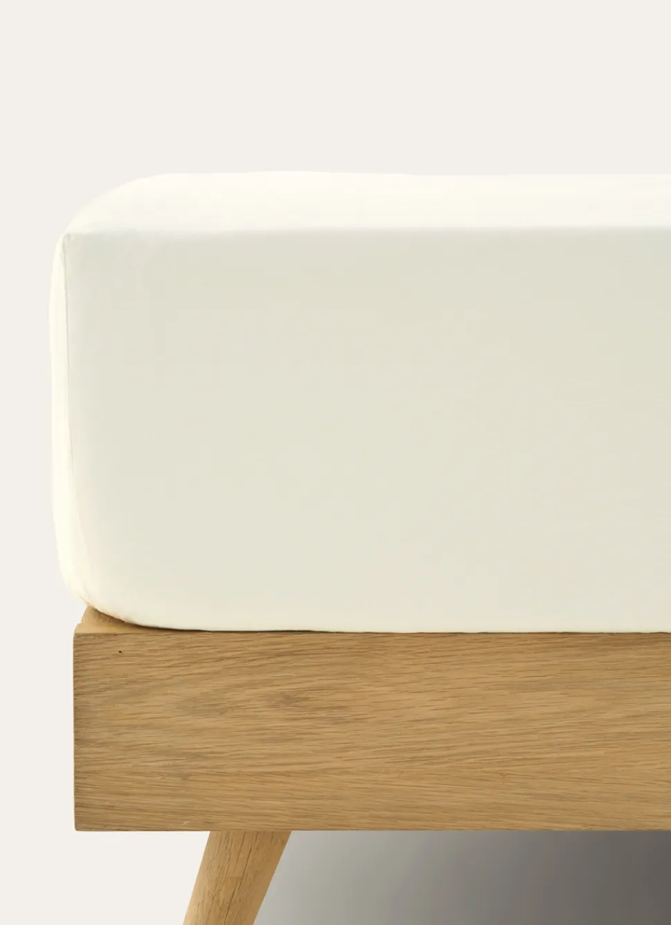 Best Bouchara DRAP HOUSSE UNI EN PERCALE DE COTON ECRU