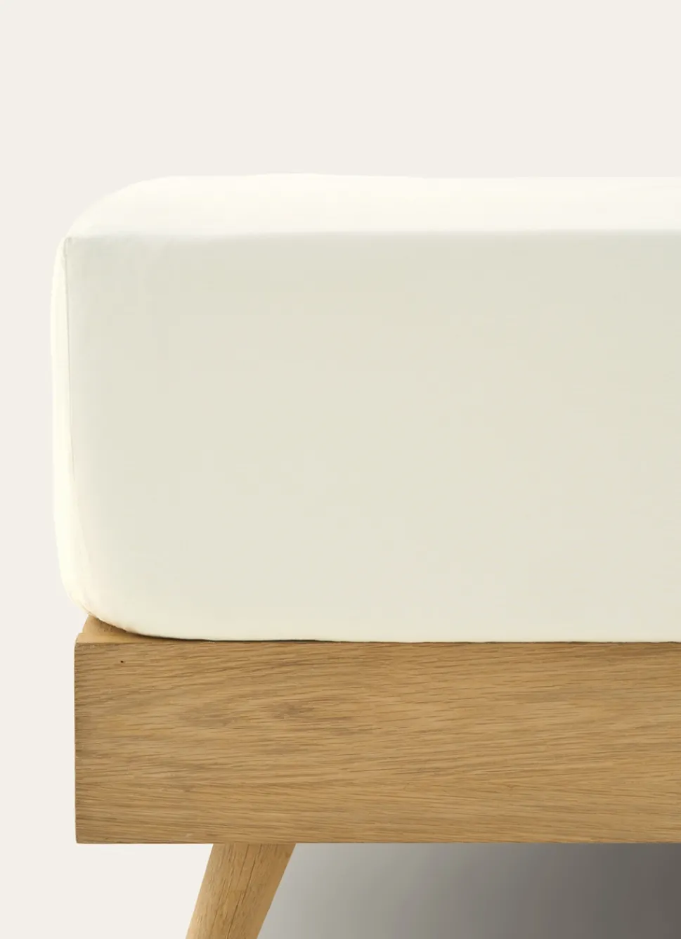 Best Bouchara DRAP HOUSSE UNI EN PERCALE DE COTON ECRU