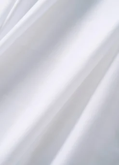 Outlet Bouchara DRAP HOUSSE UNI EN SATIN DE COTON BLANC