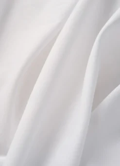 Outlet Bouchara DRAP PLAT UNI EN COTON BLANC