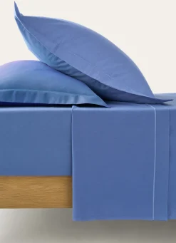 Best Bouchara DRAP PLAT UNI EN COTON OCEAN