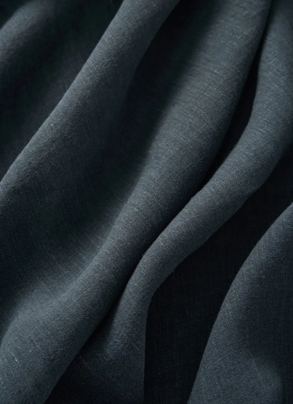 Sale Bouchara DRAP PLAT UNI EN LIN LAVÉ - 165GR CHARBON