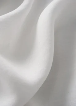 Outlet Bouchara DRAP PLAT UNI EN LIN LAVÉ - 165GR BLANC