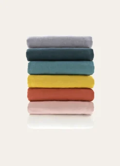 Outlet Bouchara DRAP PLAT UNI EN LIN LAVÉ - 165GR BLANC