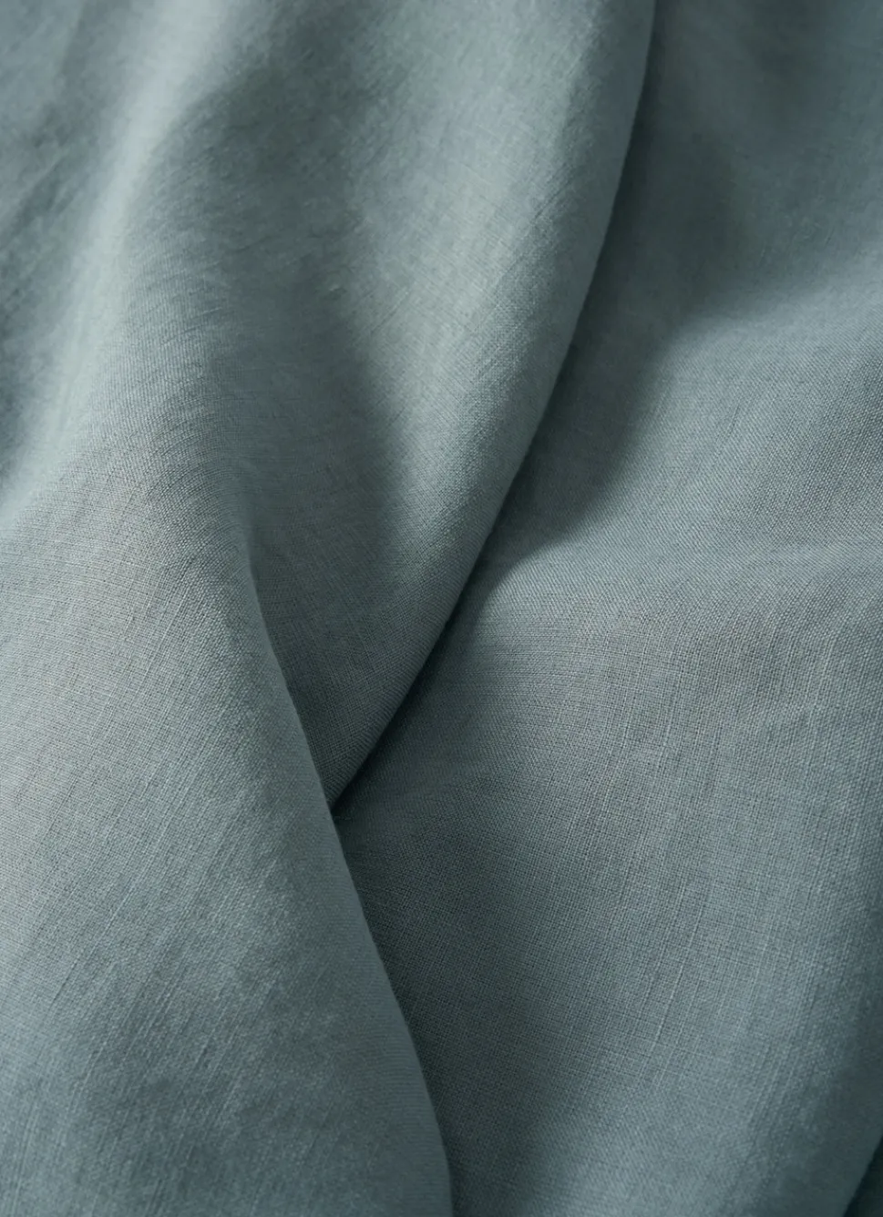 Discount Bouchara DRAP PLAT UNI EN LIN LAVÉ - 165GR BLEU ZINC