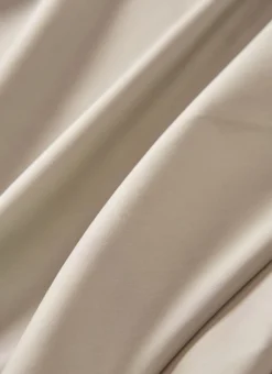 New Bouchara DRAP PLAT UNI EN PERCALE DE COTON SABLE