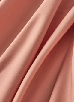 Discount Bouchara DRAP PLAT UNI EN PERCALE DE COTON CORAIL