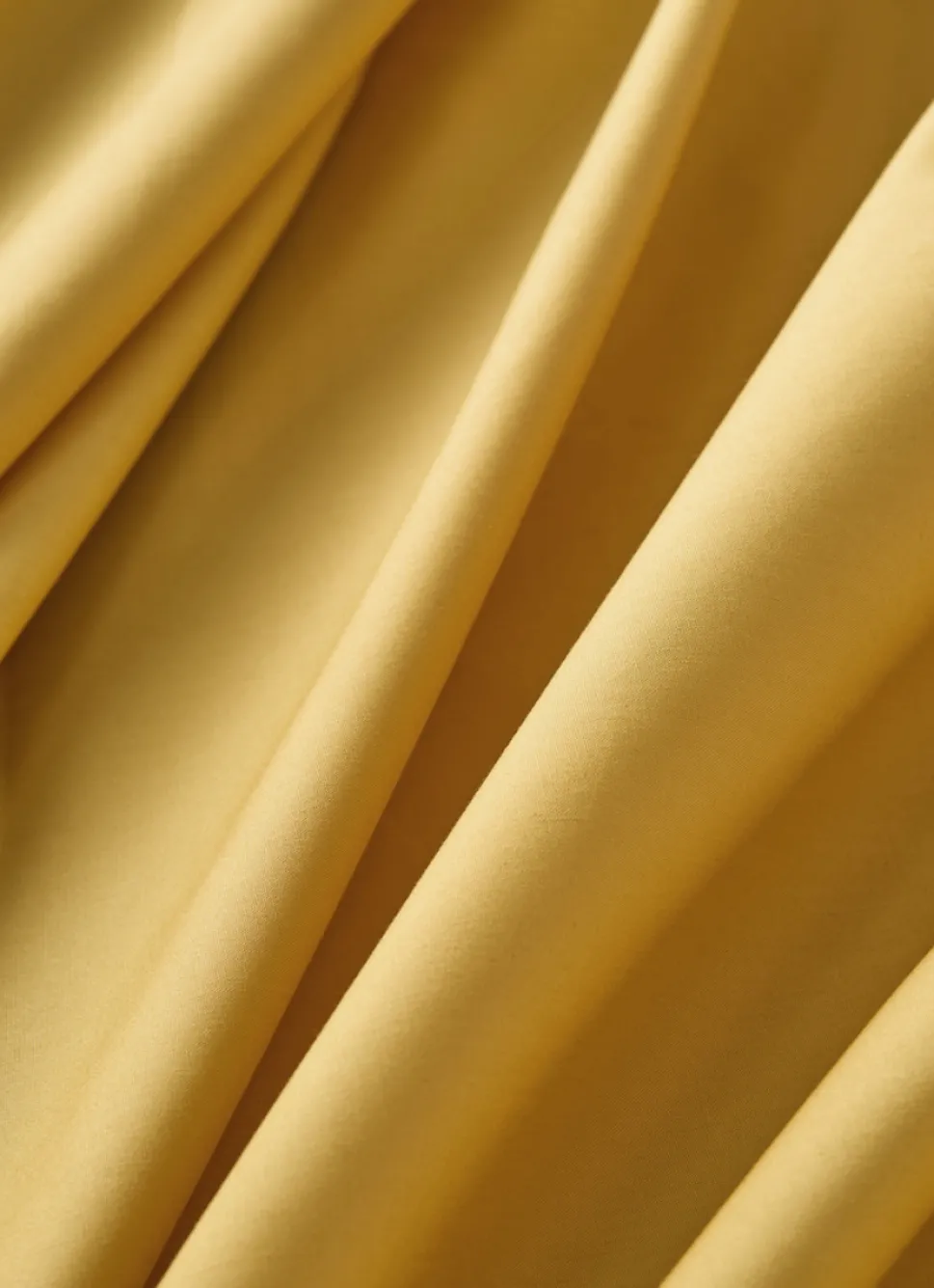 Outlet Bouchara DRAP PLAT UNI EN PERCALE DE COTON MOUTARDE