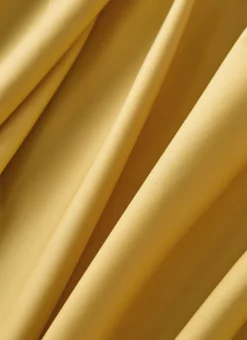 Outlet Bouchara DRAP PLAT UNI EN PERCALE DE COTON MOUTARDE