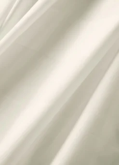 Best Bouchara DRAP PLAT UNI SATIN DE COTON RAYURES JACQUARD IVOIRE