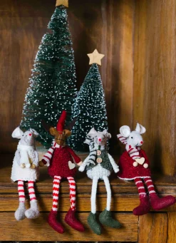 Discount Bouchara ENSEMBLE DE 2 S LUMINEUX SUR SOCLE SAPIN