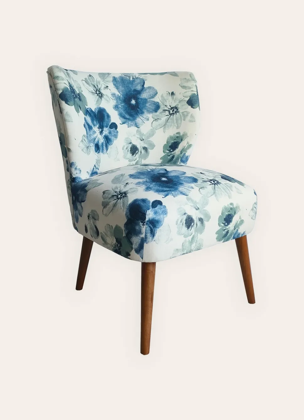New Bouchara FAUTEUIL EN TISSU AVEC PIEDS EN BOIS MULTICOLORE