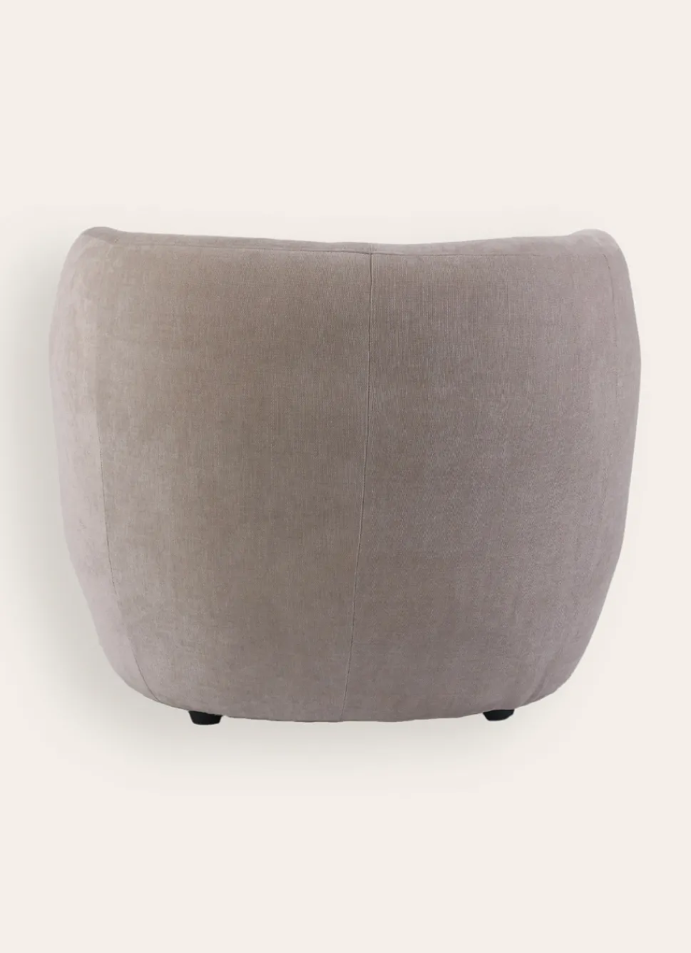 Hot Bouchara FAUTEUIL LARGE EN TISSU - DESIGN SANS PIED GRIS CLAIR