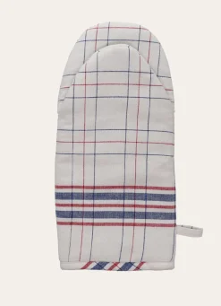 Clearance Bouchara GANT DE CUISINE À CARREAUX BLANC