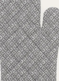 Discount Bouchara GANT DE CUISINE À MOTIFS GÉOMÉTRIQUES GRIS