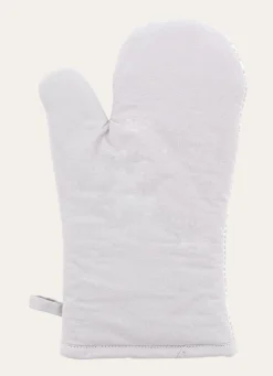 Outlet Bouchara GANT DE CUISINE EN COTON IMPRIMÉ MINI MOTIFS GRIS