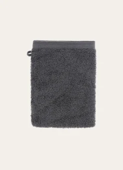 New Bouchara GANT DE TOILETTE BRODÉ EN COTON 500GR ARDOISE