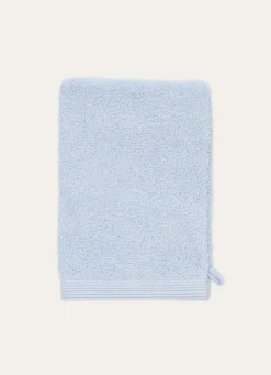 Outlet Bouchara GANT DE TOILETTE BRODÉ EN COTON 500GR CIEL