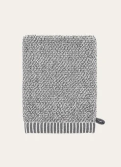 Clearance Bouchara GANT DE TOILETTE EN FILS CHINÉS GRIS