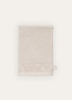 Bouchara GANT DE TOILETTE LITEAU VELOURS CISELÉ BEIGE