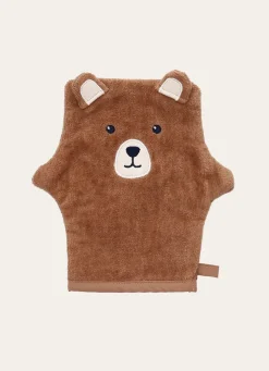 New Bouchara GANT DE TOILETTE OURSON MARRON