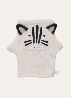 Discount Bouchara GANT DE TOILETTE ZÈBRE BLANC