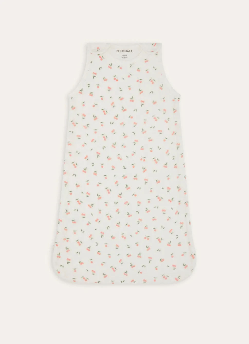 Clearance Bouchara GIGOTEUSE EN GAZE DE COTON CERISES 0-6 MOIS ÉCRU