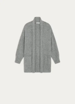 Clearance Bouchara GILET À PAN EN TRICOT DOUX ET CHAUD VITA GRIS CLAIR