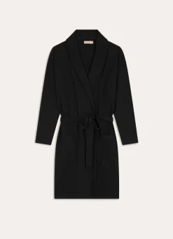 New Bouchara GILET COL CHÂLE EN MAILLE Noir