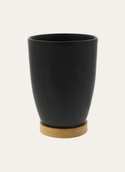 Bouchara GOBELET EN GRÈS ET BAMBOU NOIR/BAMBOU
