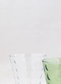 Clearance Bouchara GOBELET EN VERRE AVEC RELIEF À POIS TRANSPARENT