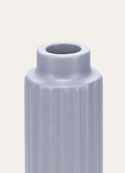 Sale Bouchara GRAND BOUGEOIR EN GRÈS CÔTELÉ BLEU