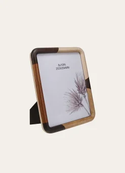 Discount Bouchara GRAND CADRE PATCHWORK BOIS NOIR / MARRON/BEIGE