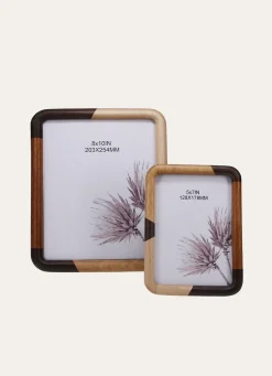 Discount Bouchara GRAND CADRE PATCHWORK BOIS NOIR / MARRON/BEIGE