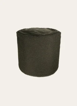 Sale Bouchara GRAND COUSSIN DE SOL ROND EN BOUCLETTE BRUN