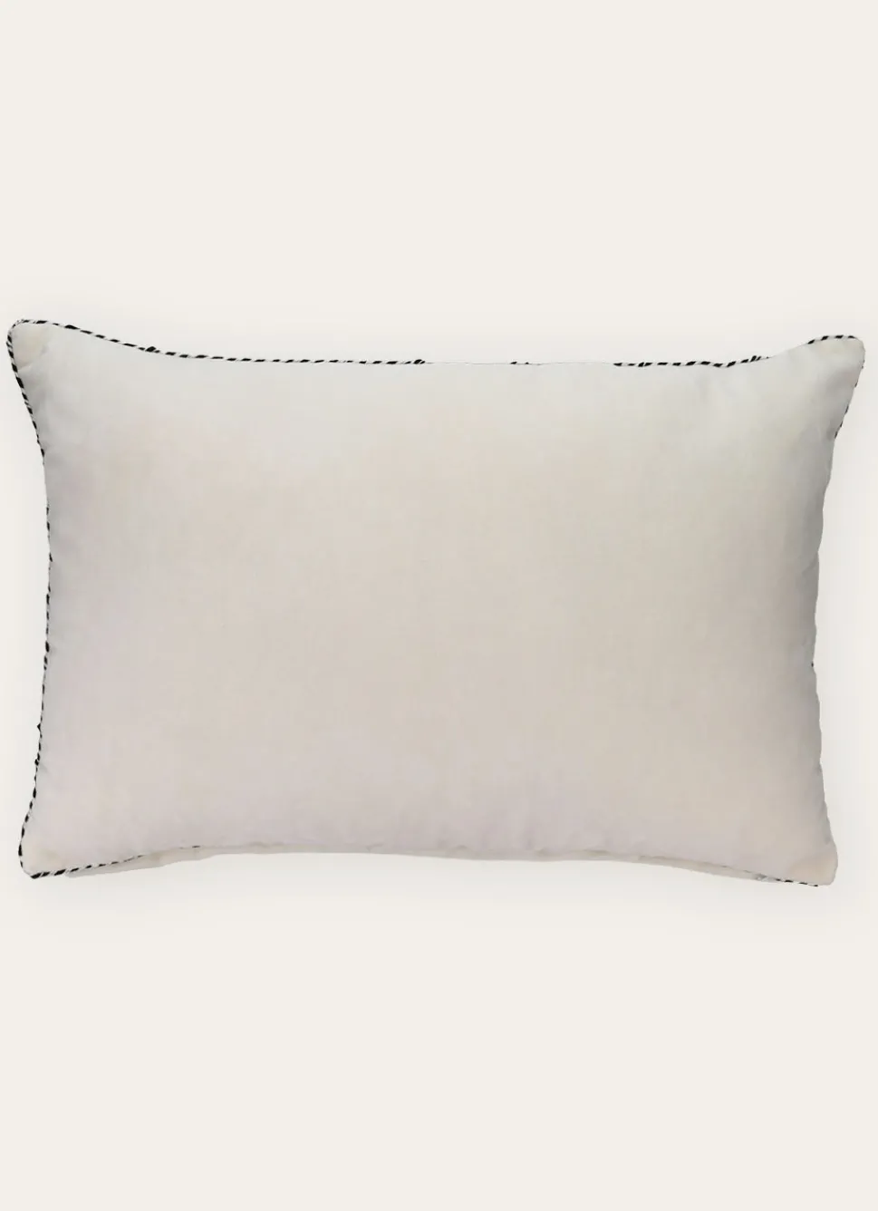 Discount Bouchara GRAND COUSSIN EN VELOURS AVEC PASSEPOIL RAYÉ BLANC CASSE