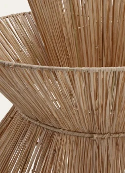 Discount Bouchara GRANDE SUSPENSION LUMINAIRE EN RAFIA NATUREL