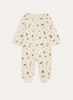 Outlet Bouchara GRENOUILLÈRE EN COTON ANIMAUX DE LA JUNGLE MULTICOLORE