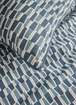 Discount Bouchara HOUSSE DE COUETTE CRAFT BLEU BALTIQUE