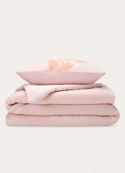 Discount Bouchara HOUSSE DE COUETTE DOUBLE GAZE DE COTON GAMBIER TERRACOTTA