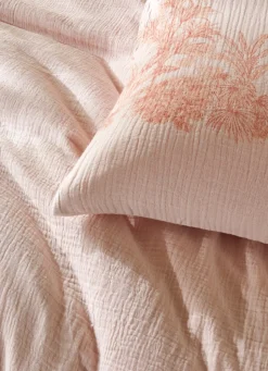 Discount Bouchara HOUSSE DE COUETTE DOUBLE GAZE DE COTON GAMBIER TERRACOTTA