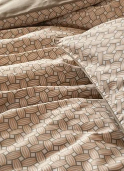 Sale Bouchara HOUSSE DE COUETTE EN COTON IMPRIMÉ GRAPHIQUE vert