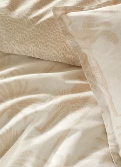 New Bouchara HOUSSE DE COUETTE EN COTON IMPRIMÉE PALMIERS GHANA SEIGLE