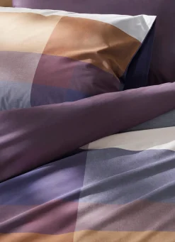 Bouchara HOUSSE DE COUETTE EN COTON GRANDS CARREAUX MULTICOLORE