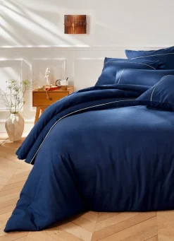 Online Bouchara HOUSSE DE COUETTE EN FLANELLE UNIE RAGOON BLEU INDIGO