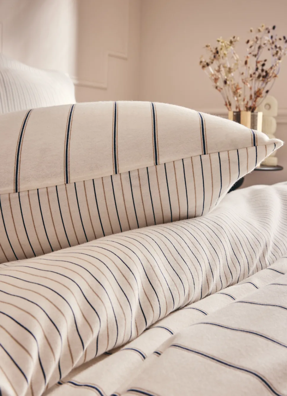 New Bouchara HOUSSE DE COUETTE EN FLANELLE CHARLES ÉCRU